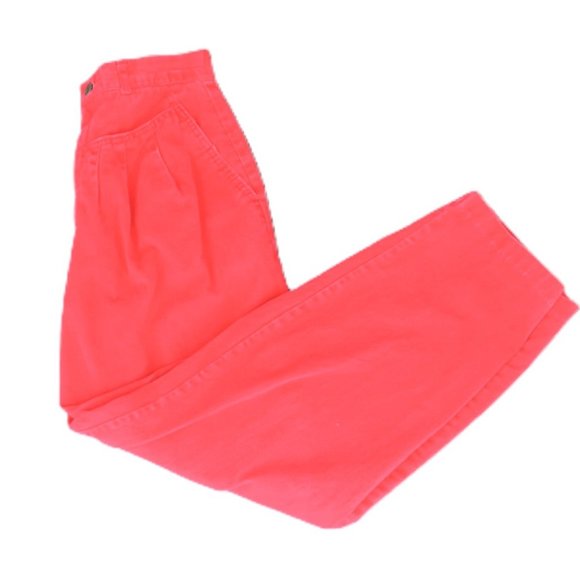 Palmetto's Pants - VTG Red Palmetto's Pleated Front Tapered Leg Pants | Size 9